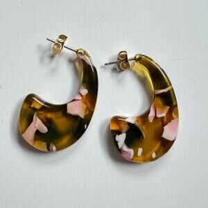 Madewell Resin Hoop Earrings